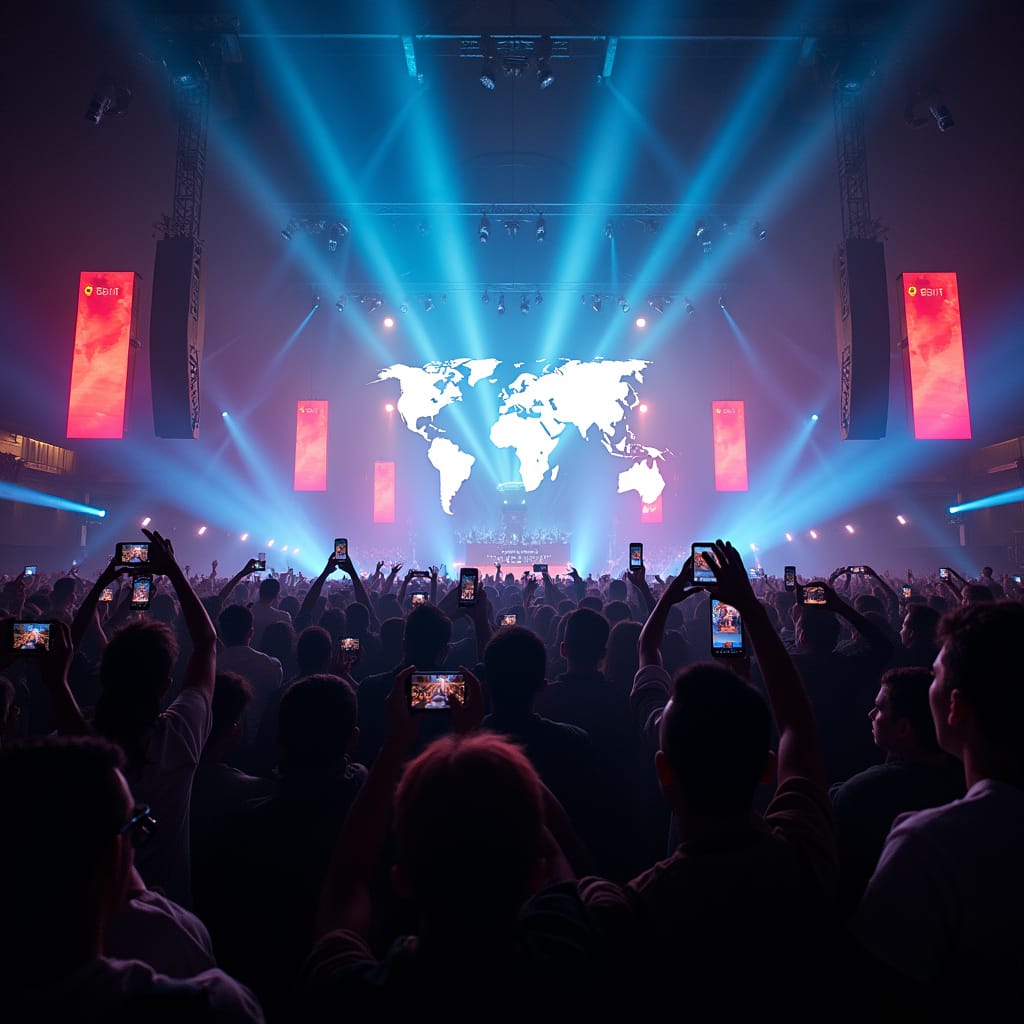 Global art world cup background